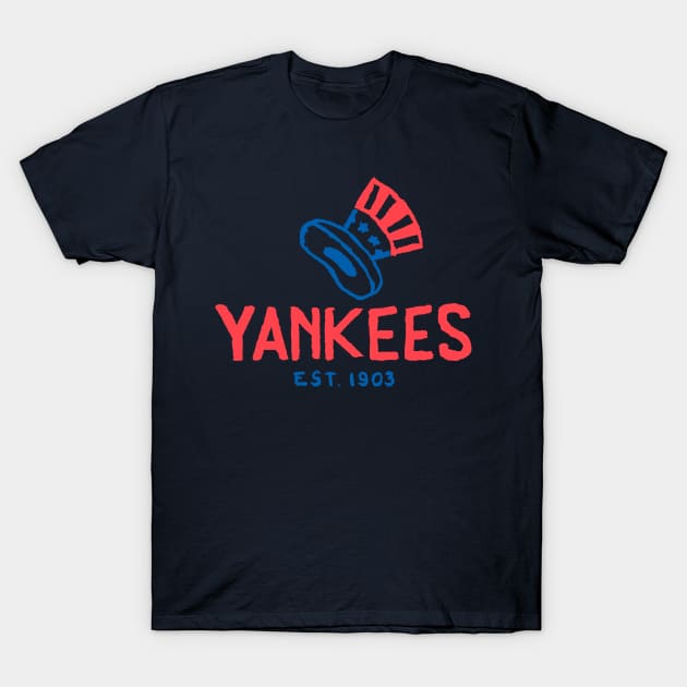 New York Yankeeeees 06 T-Shirt by Very Simple Graph